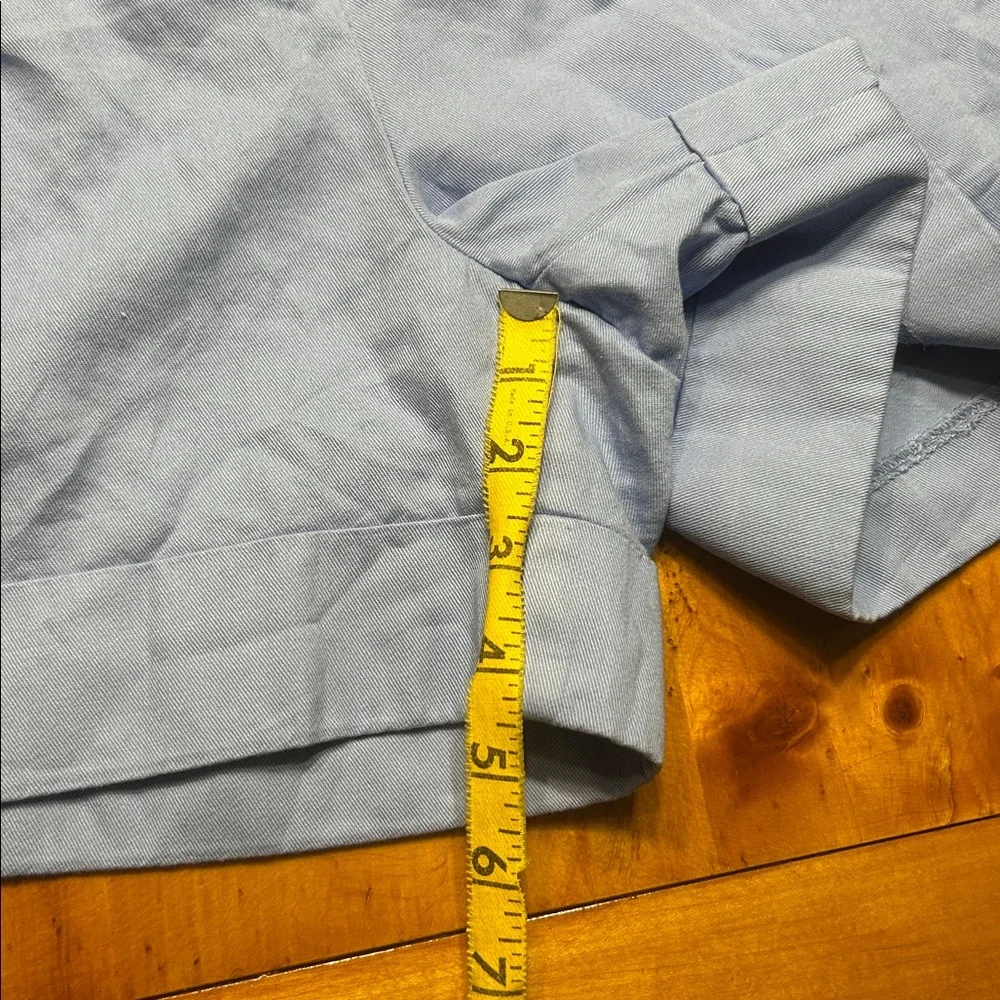 J.Crew Light Blue Cotton Chino Pleated Shorts Preppy High Waist Size 8 New - Picture 6 of 7